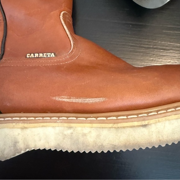 Carreta Tan Leather Ankle Boots‎ size 29 or US 11 main image 10